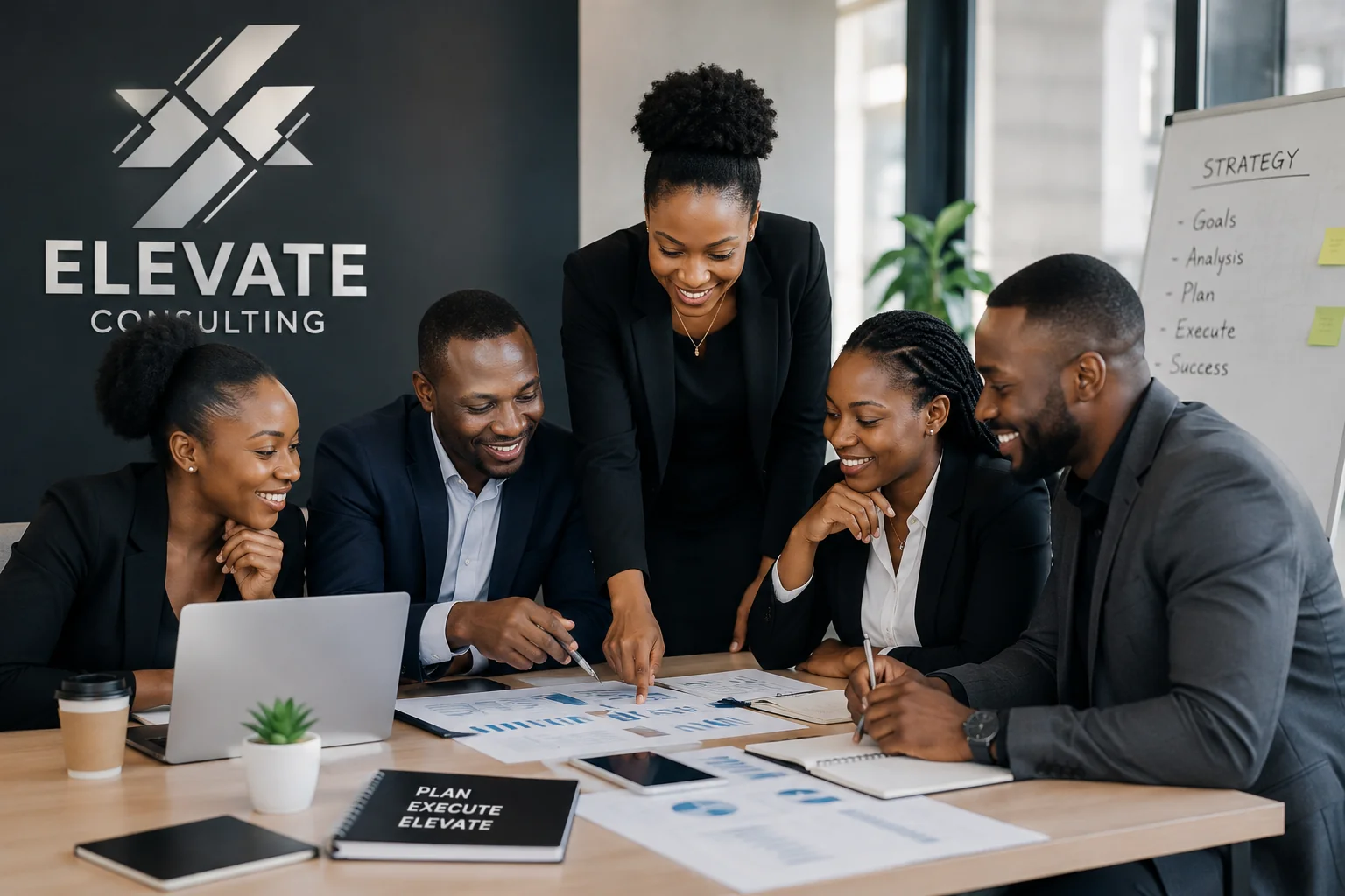 Modern office team collaboration